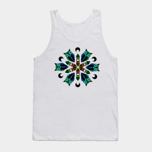 Rainbow Owl Mandala Tank Top